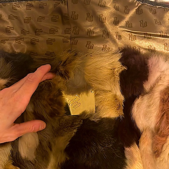 Rare Genuine rabbit fur Rocawear jacket - Picture 7 of 8